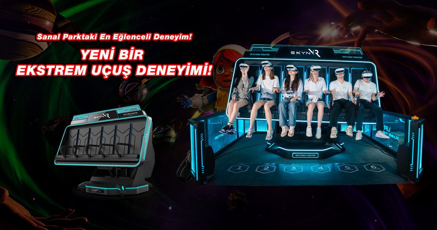 6 Eksenli Dinamik Hareket Sistemiyle VR Çoklu Oyunculu Uçuş Simülatörü!